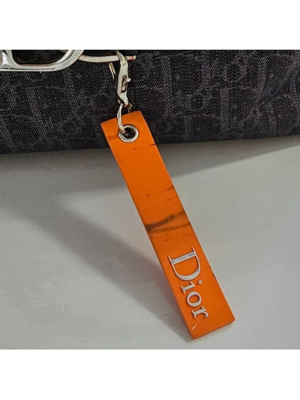 DIOR Christian Dior Denim Blue Trotter Flight Bag - Picture 7 of 15